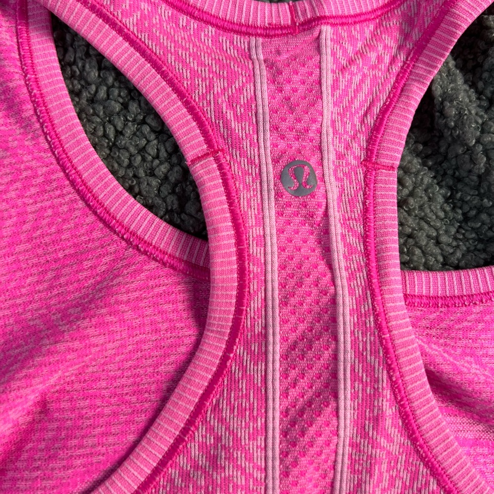 Lulu lemon hot pink racer-back tank